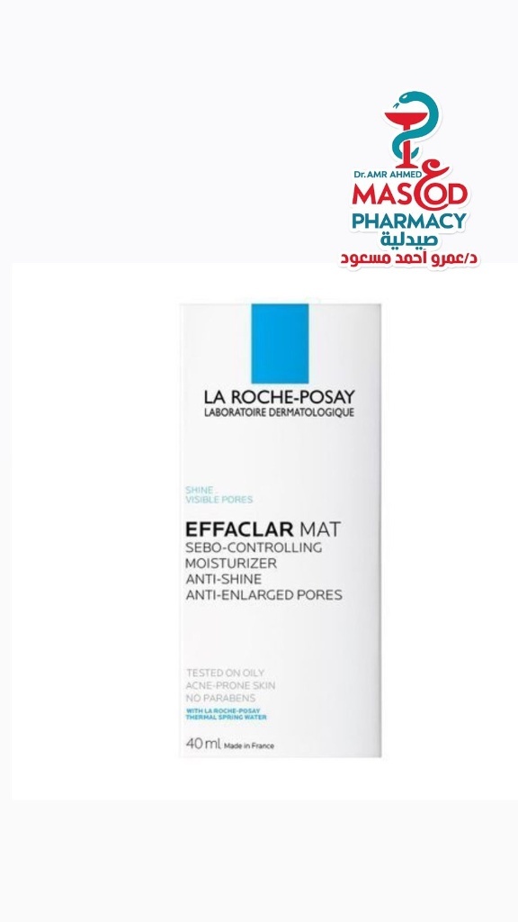 La Roche-Posay Effaclar Mat Plus Anti-Shine Oil Control Moisturizer - parabens free