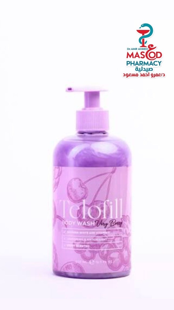 Telofill Lightening & Antioxidant Body Wash Very Berry Scent with Sulfora White & Vitamin C