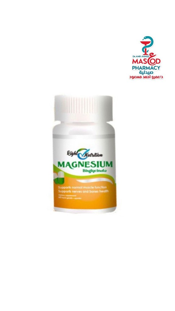 right nutrition magnesium bisglycinate 60 cap