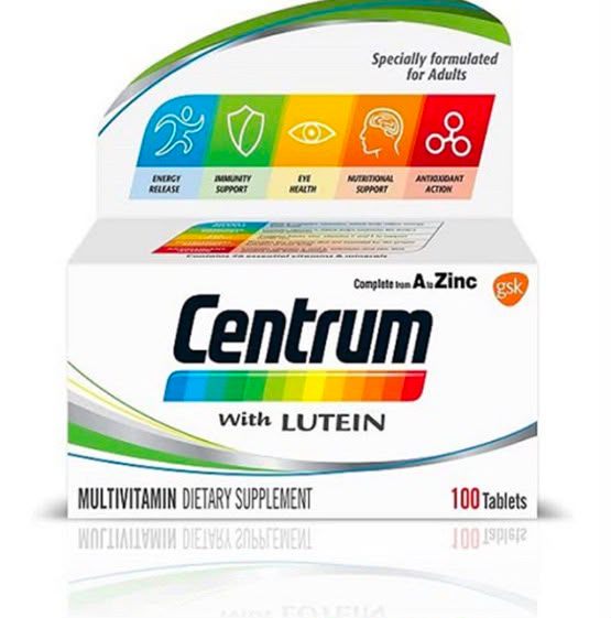 CENTRUM WITH LUTEIN 100 TAB