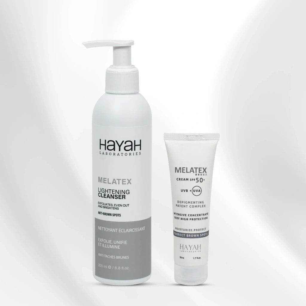 HAYAH MELATEX (CREAM SPF50+CLEANSER)OFF