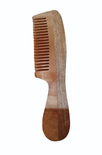 MN WOODEN  HAIR COMB