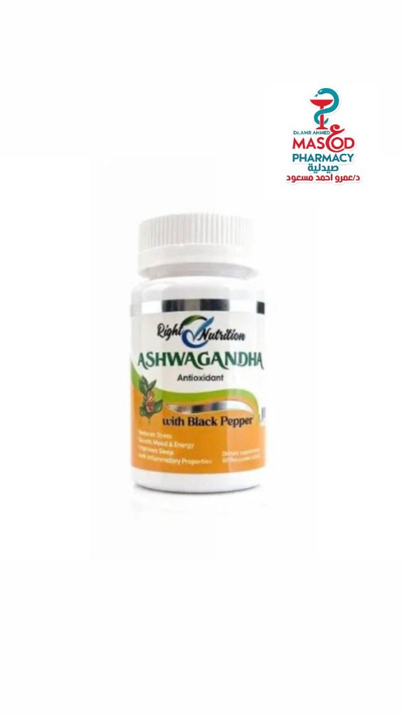 right nutrition ashwagandha 60 cap