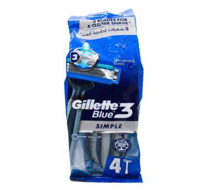Gillette blue 3 simple 4 blades