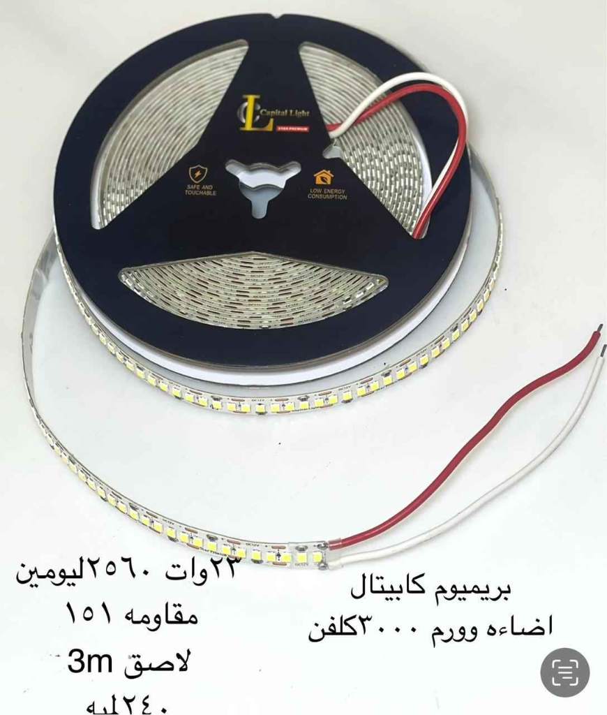 بريميوم كابيتال اضاءة وورم ٣٠٠٠ كلفن ٢٤٠ لمبة في المتر